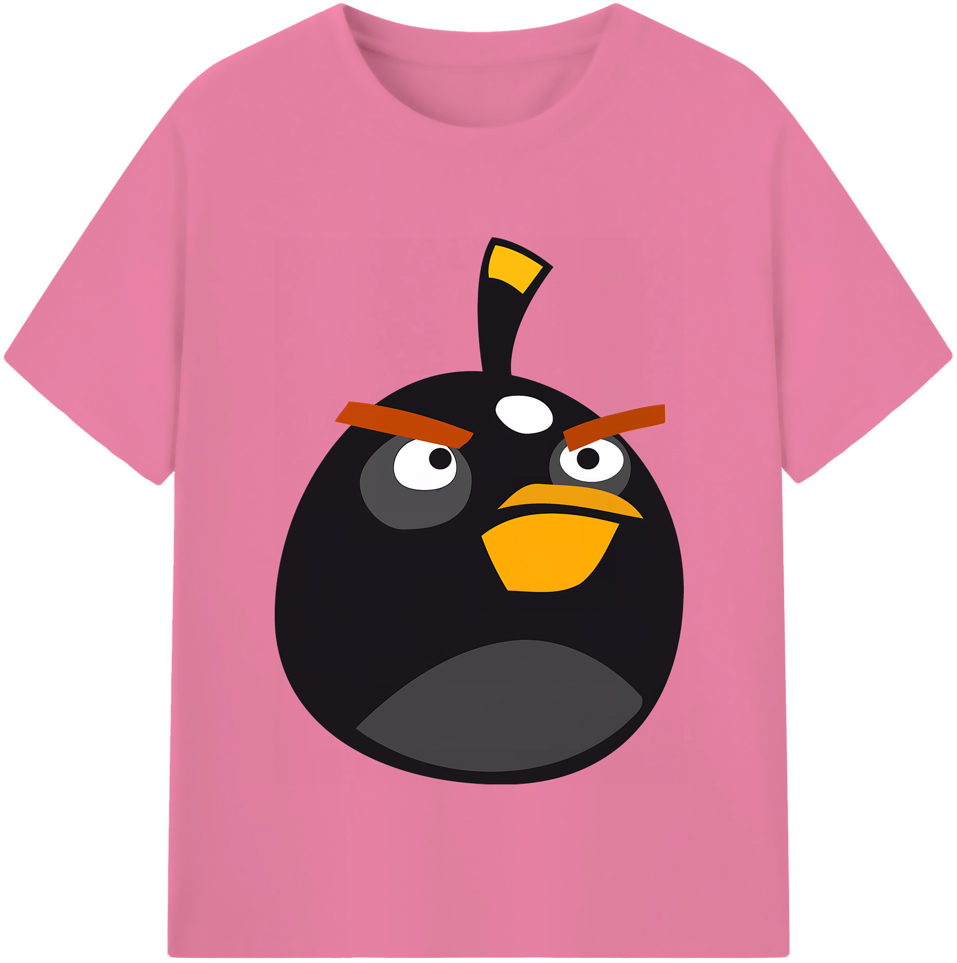 （画像用） Angry Birds アングリーバード 綿100％半袖Tシャツ（フロントプリント）